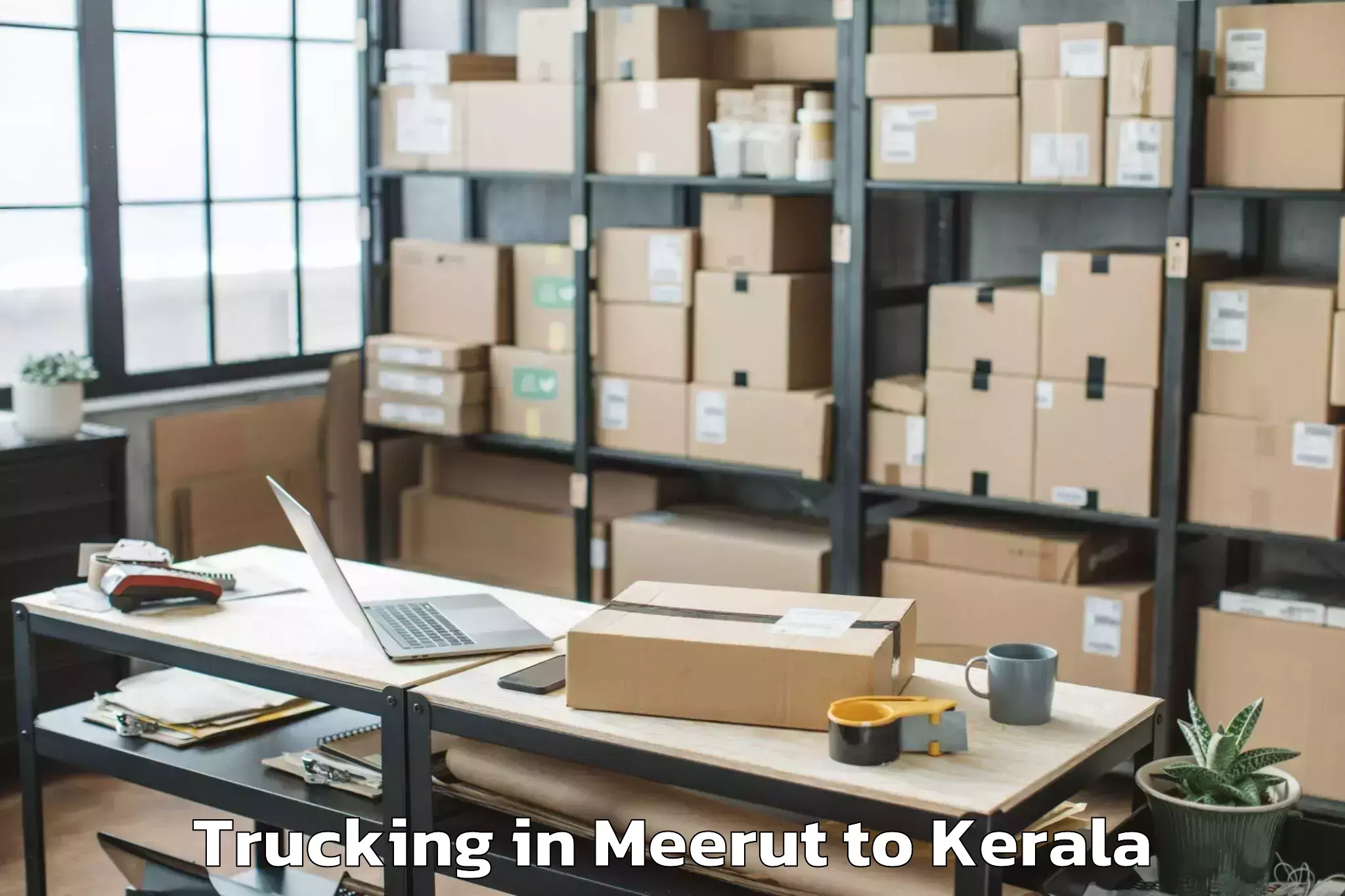 Affordable Meerut to Poojapura Trucking